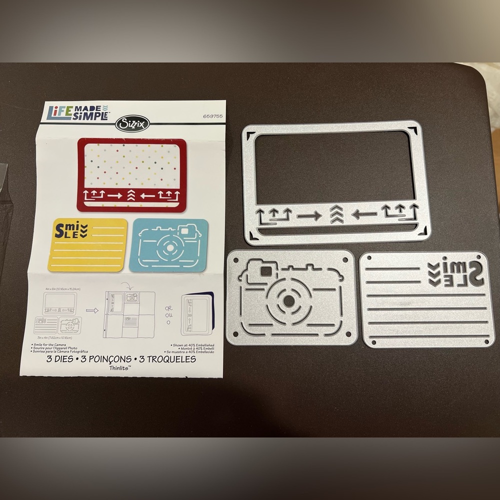 Sizzix Thinlits - Life Made Simple Smile for the Camera Dies